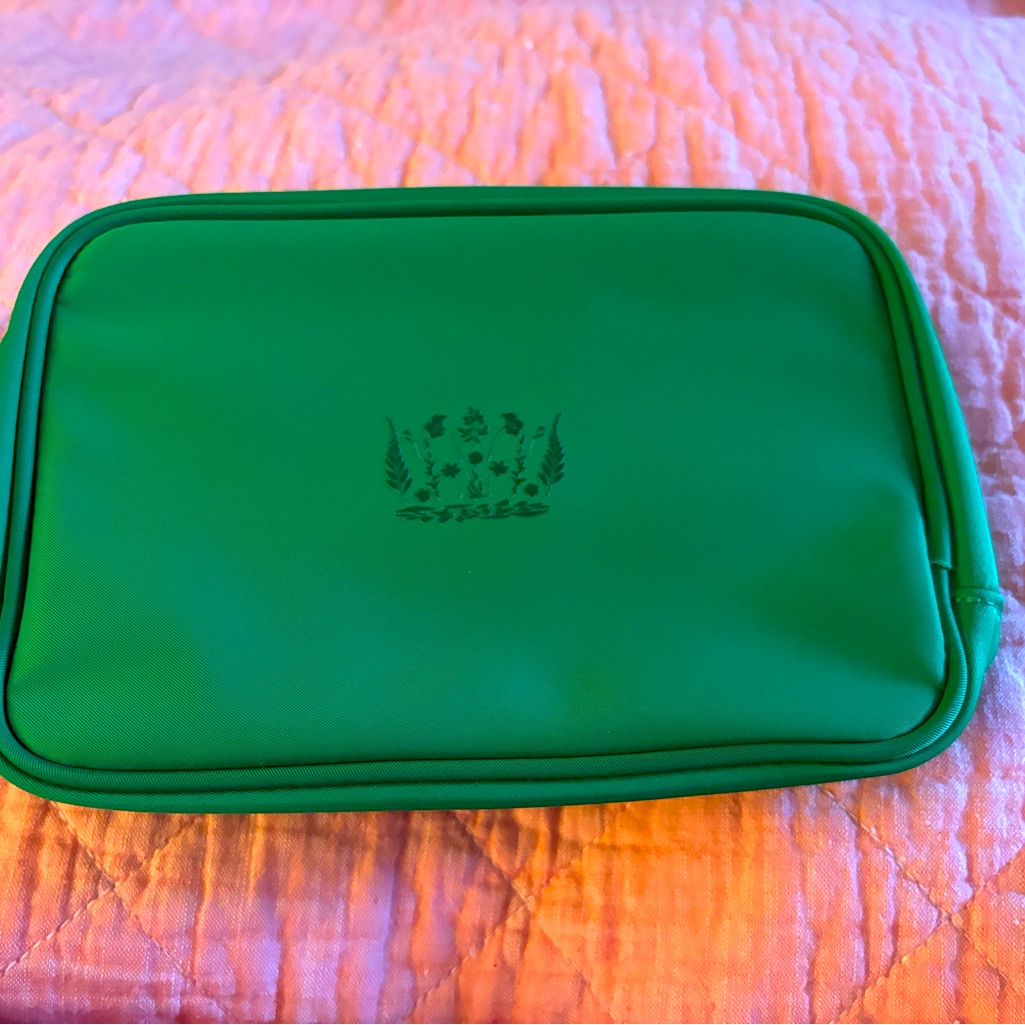 Green Pouch With Crown Logo Green Pouch With Crown Logo